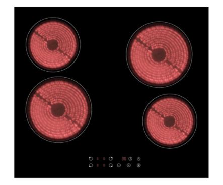 SMART APPLIANCE 4 HOB CERAMIC ELECTRIC COOKTOP