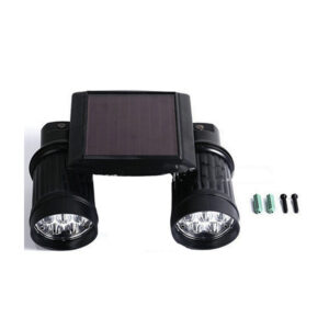 SOLAR DOULBE HEADS OUTDOOR WALL LIGHT
